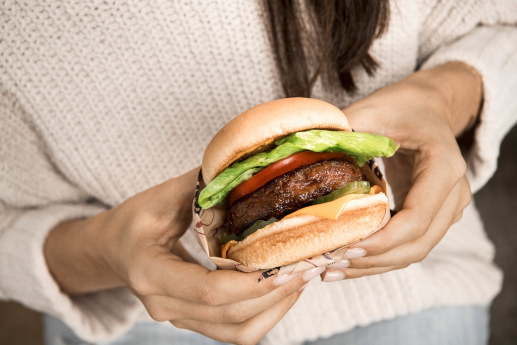 Plant-based meat burger