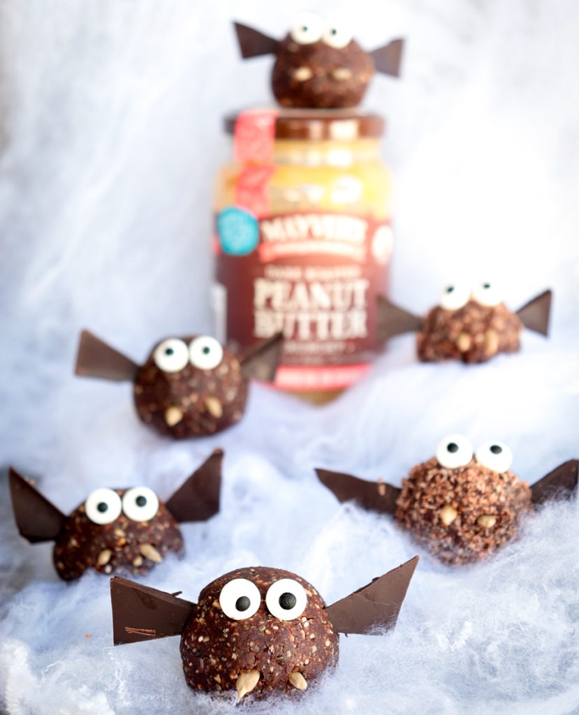 Spooky snacks for little monsters: batty bliss balls