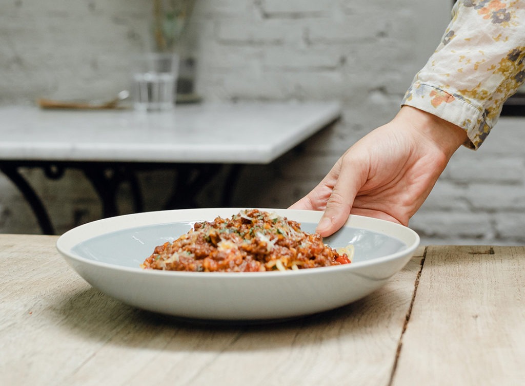 If you use a giant bowl, you'll likely fill it with bigger servings... and eat more