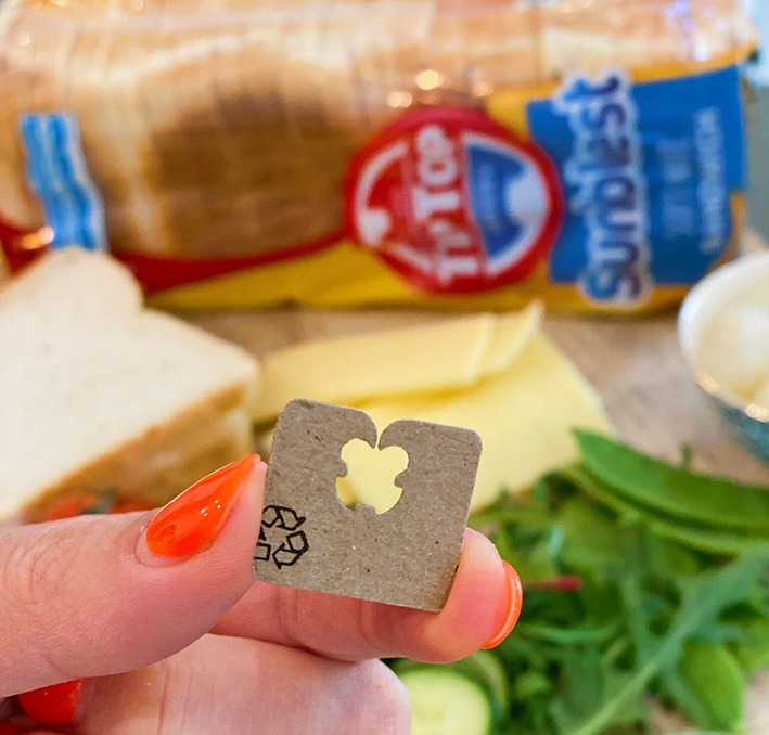 Tip Top recyclable bread tags