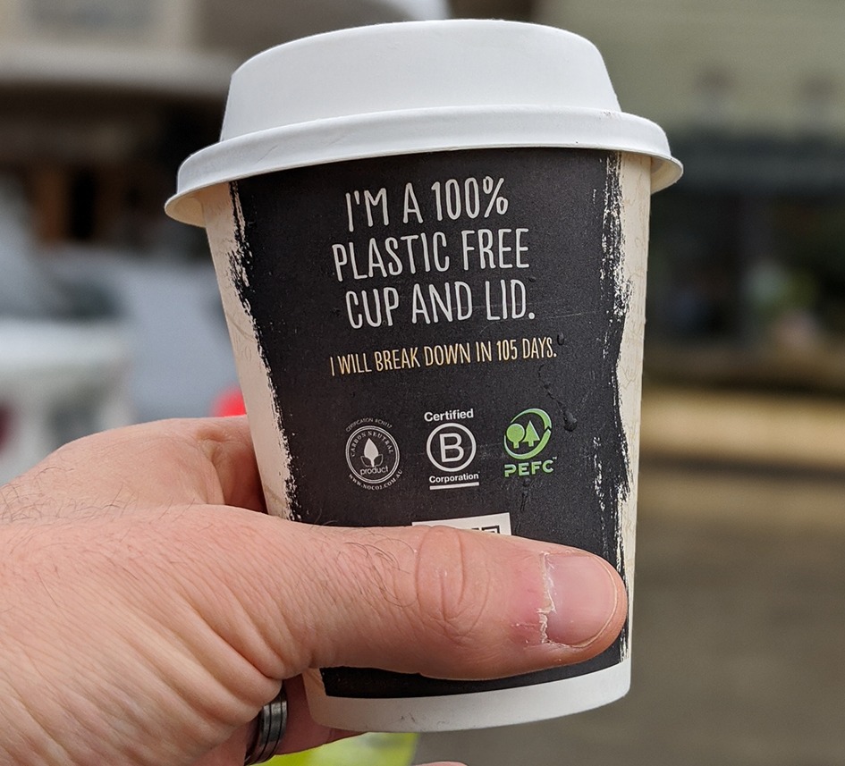 Jasper Coffee has launched Australia's first 100 percent plastic-free disposable coffee cup 