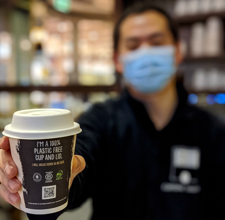 Jasper Coffee has launched Australia's first 100 percent plastic-free disposable coffee cup 