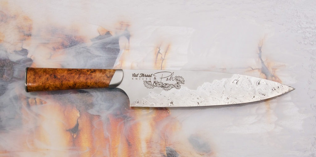 A handcrafted knife - like this limited edition Cut Throat chef's knife - will last a lifetime