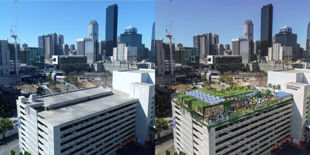 Urban farming: an artist's impression of Melbourne Skyfarm