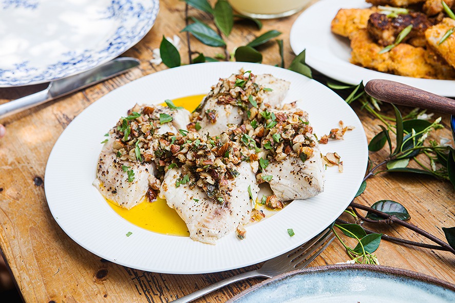 Jo Whitton’s Boxing Day fish with almonds