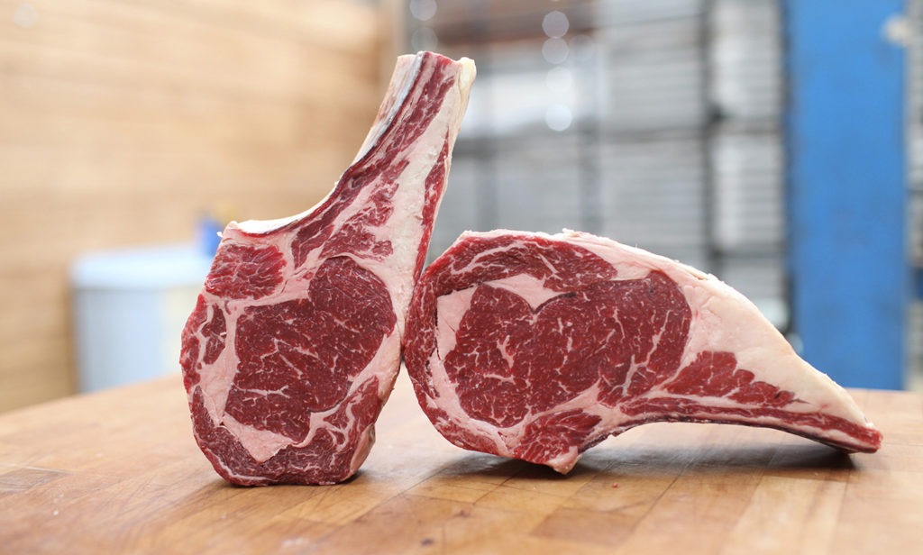 Txuleta 1882 - the richly marbled meat from older, grass-fed cows has an extraordinary beefy flavour