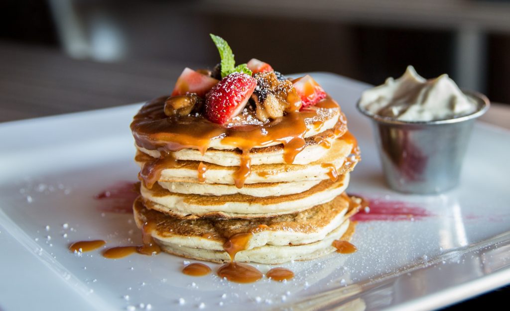 Watch the sugar content of your pancake toppings