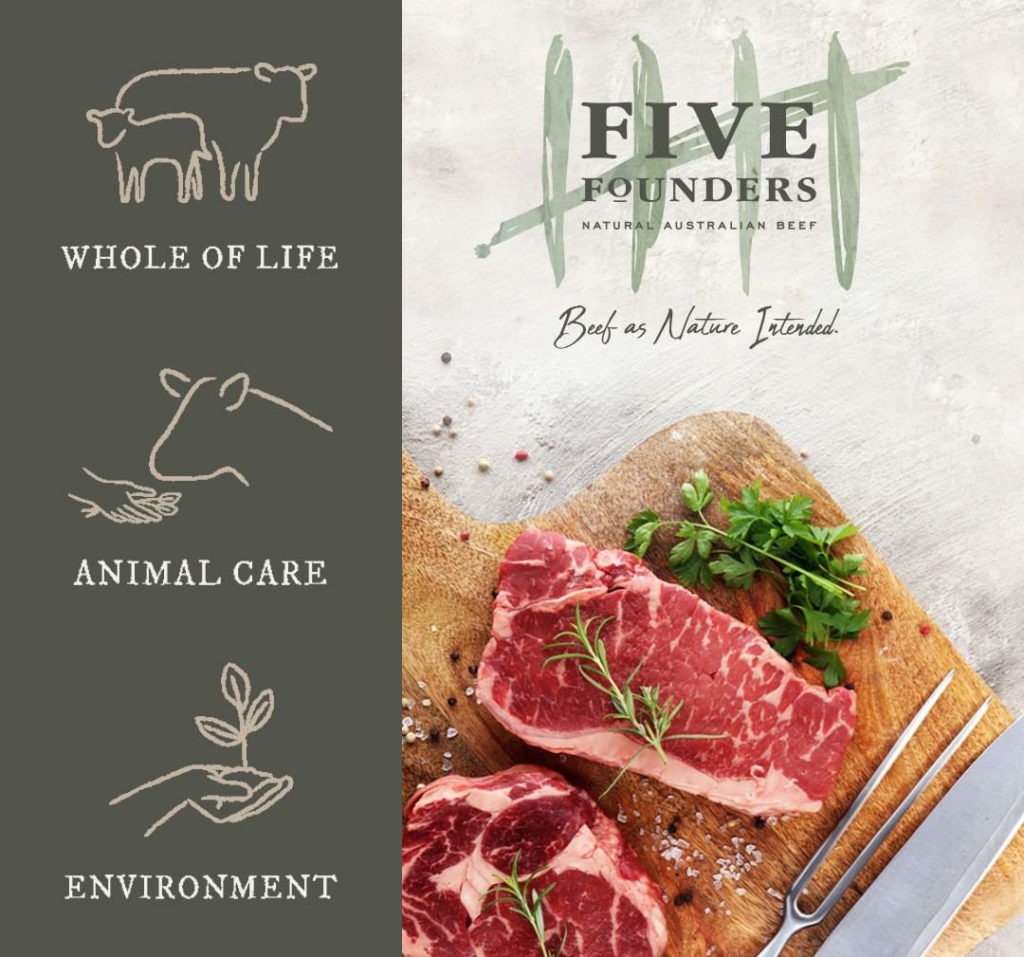 Earth Day: Five Founders beef is produced exclusively from free-roaming cattle