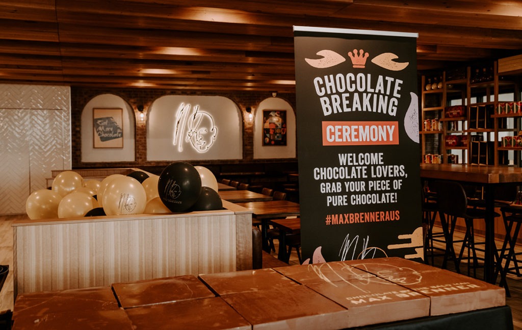 Food news Australia: chocolate restaurant and retail brand Max Brenner opens 23rd chocolate bar in Sydney