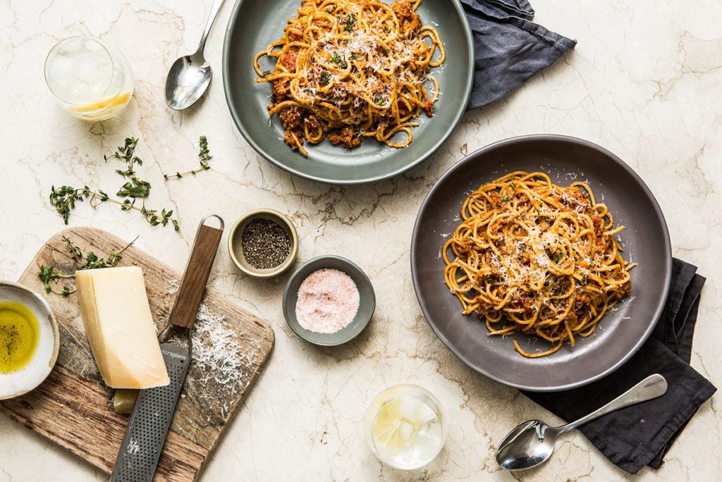 Earth Day eats: v2 spaghetti bolognese