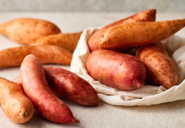 Eat on the bright side with sweet potatoes