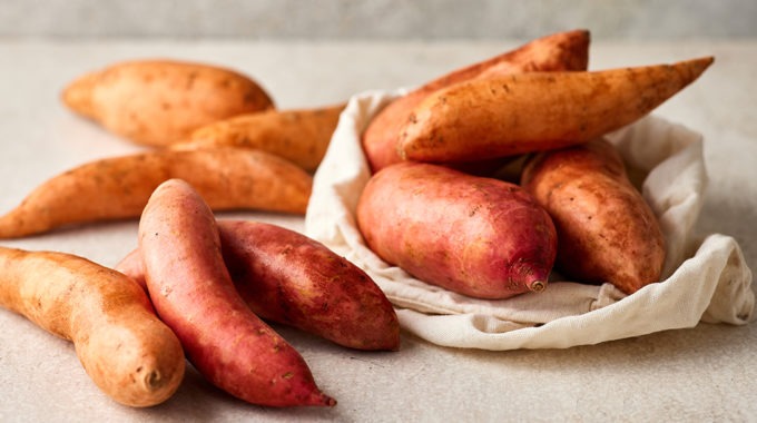 Eat on the bright side with sweet potatoes