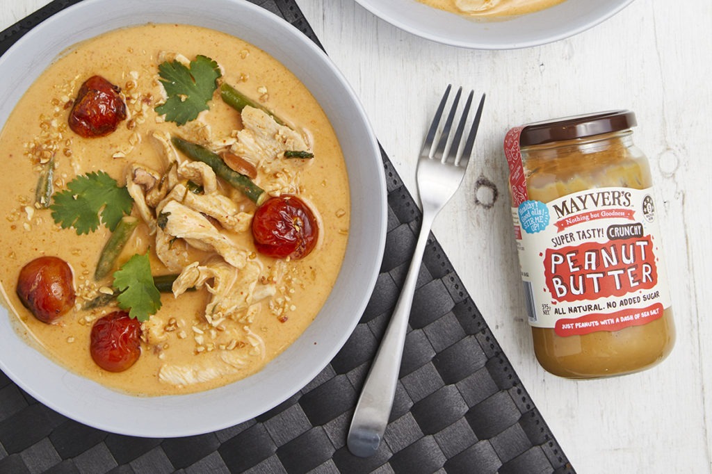 Peanut butter chicken coconut curry