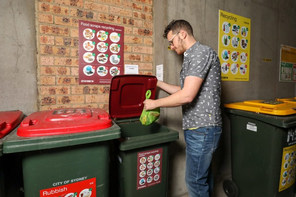 City of Sydney trial involves the separate collection and recycling of food scraps from residential properties