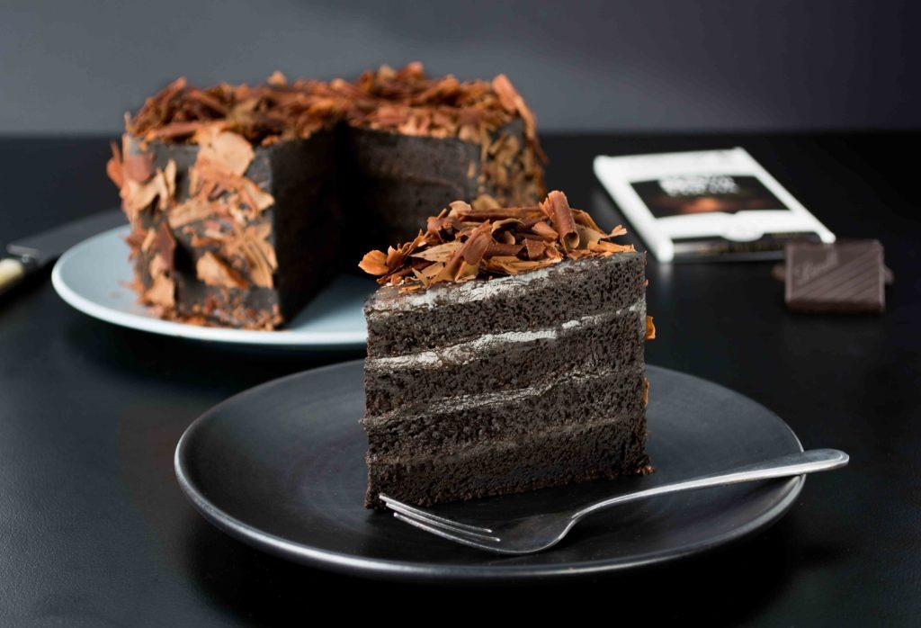 Black velvet chocolate cake