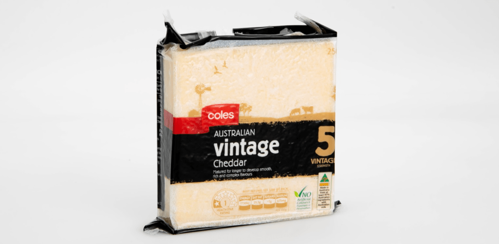 Coles vintage cheddar