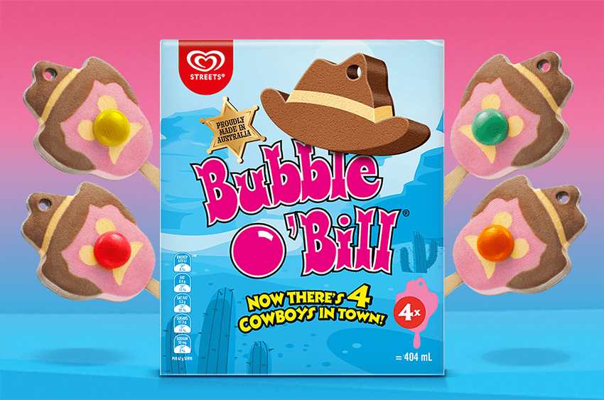Australian food news: Bubble O'Bill now in a four pack
