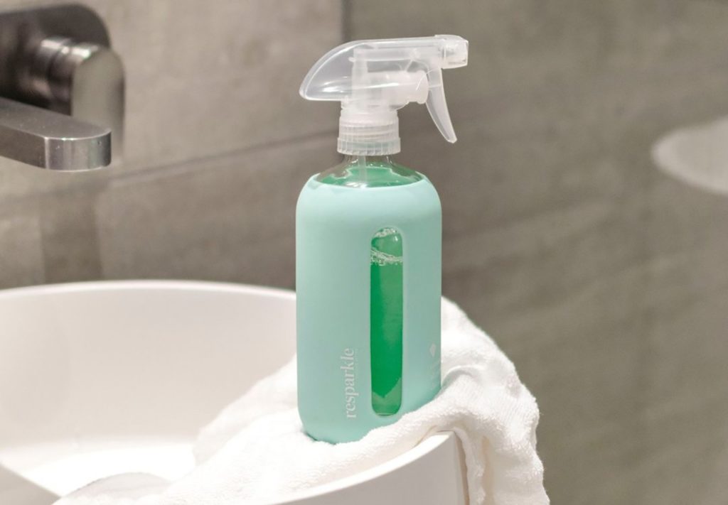 Resparkle's all-natural powder-based concentrates turn tap water into cleaning products