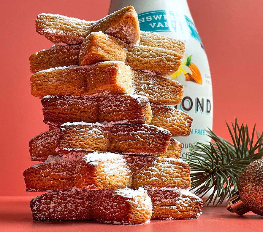 Plant-based Christmas sweets: Christmas star cookies