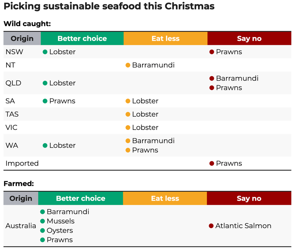 Picking sustainable seafood this Christmas