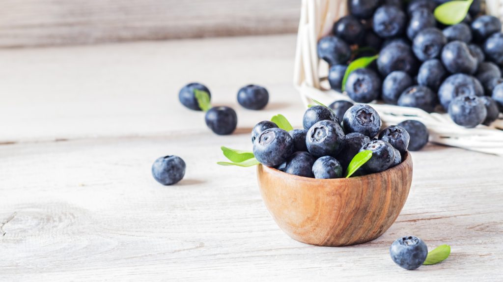 Summer berries: blueberries