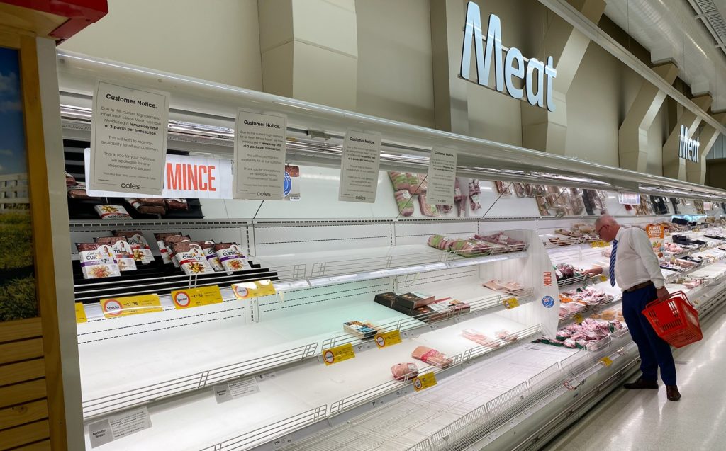 Meat shortages in supermarkets