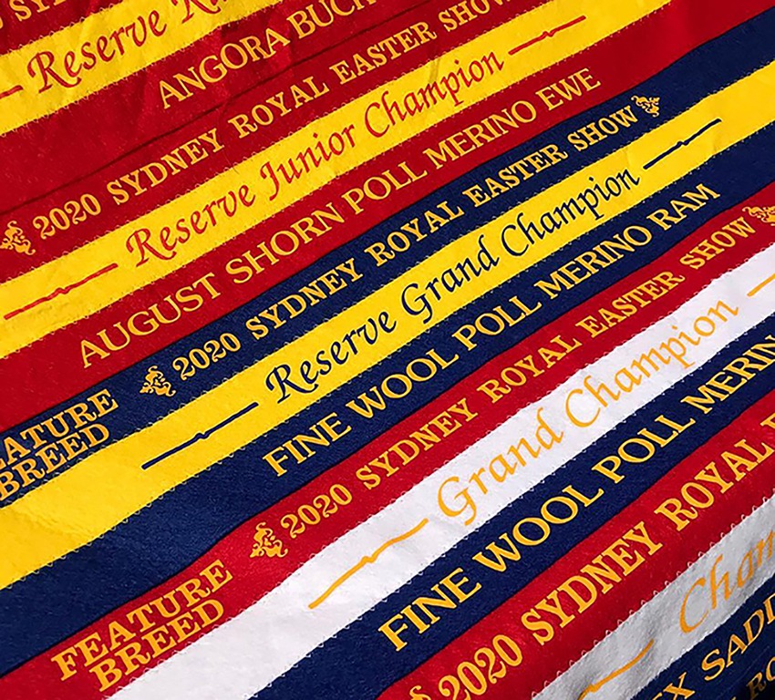 2020 Royal Easter Show ribbons were presented at the 2021 event