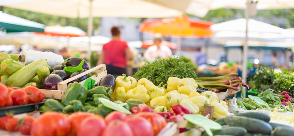 While supermarkets are bare, farmers' markets are still overflowing with fresh, local produce