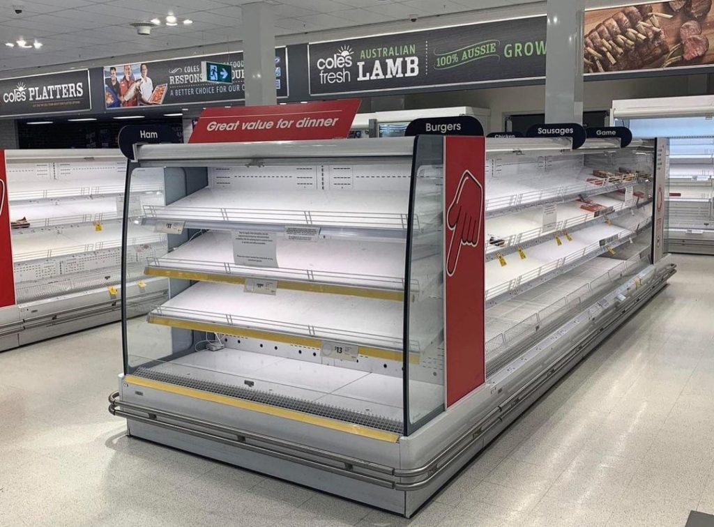 Northern Territory supermarket shelves were left bare after flooding cut off key rail networks