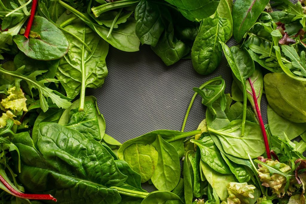Winter superfoods: baby spinach