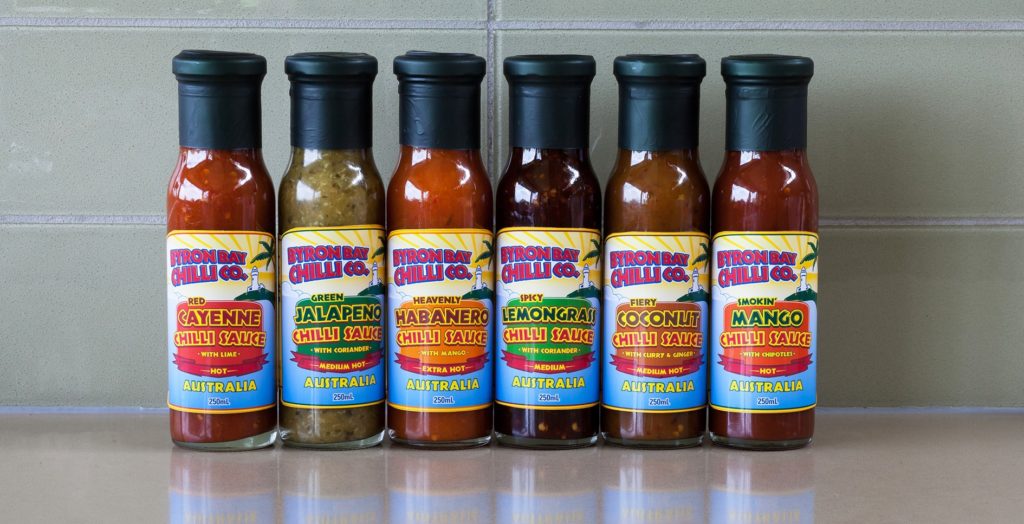 Byron Bay Chilli Co sauces