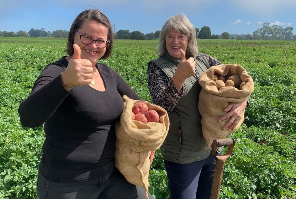 "Spud Sisters" Catherine Ramage (left) and Kerri Farrell supply potatoes to more than 60 restaurants