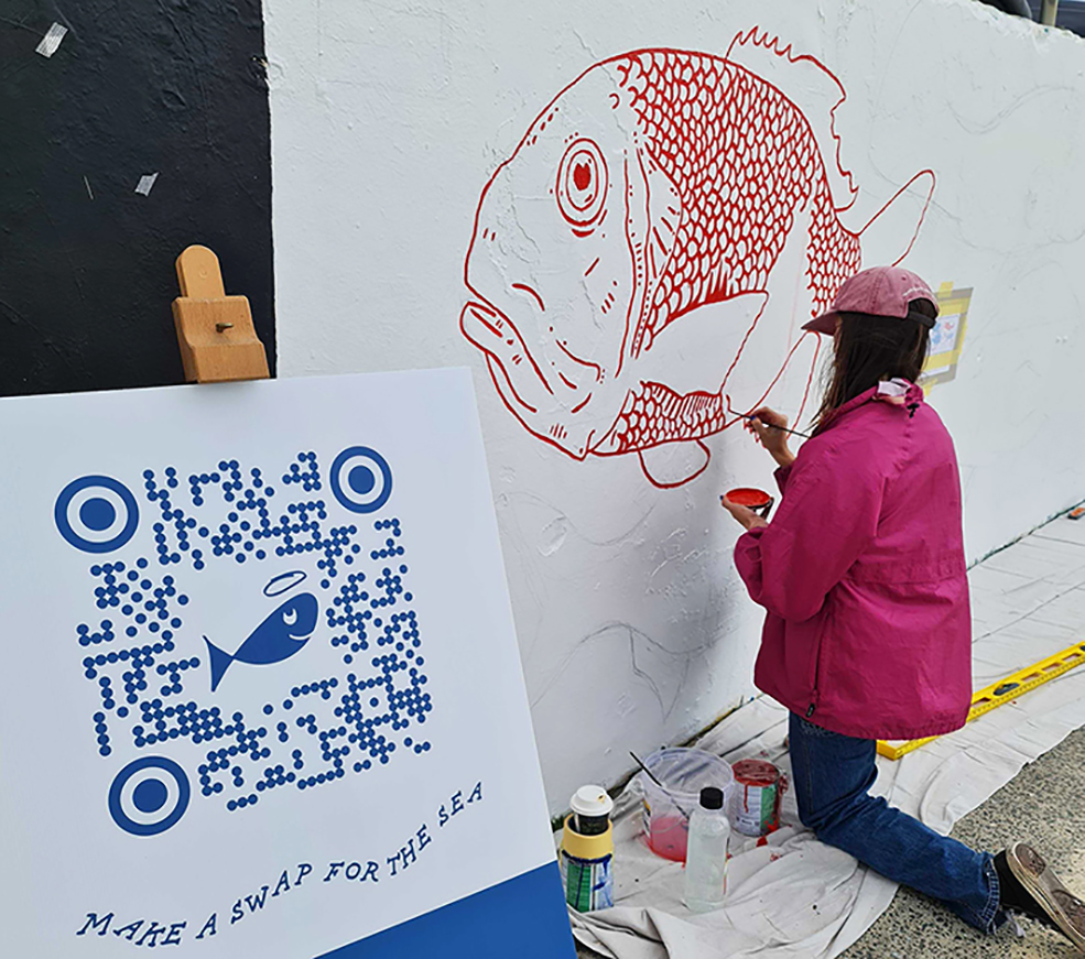 New Bondi Beach mural to promote GoodFish sustainable seafood guide