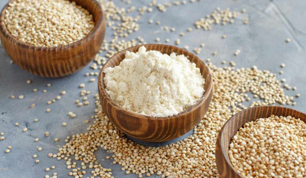 Alternative flours: packed with protein, quinoa flour is great for baking