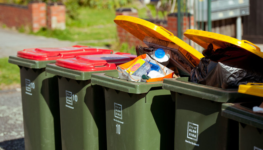 Don't bag your recyclables. It can't be separated and sorted for recycling and often goes to waste.