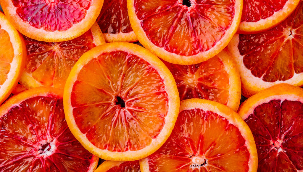 Australian citrus in season: blood orange