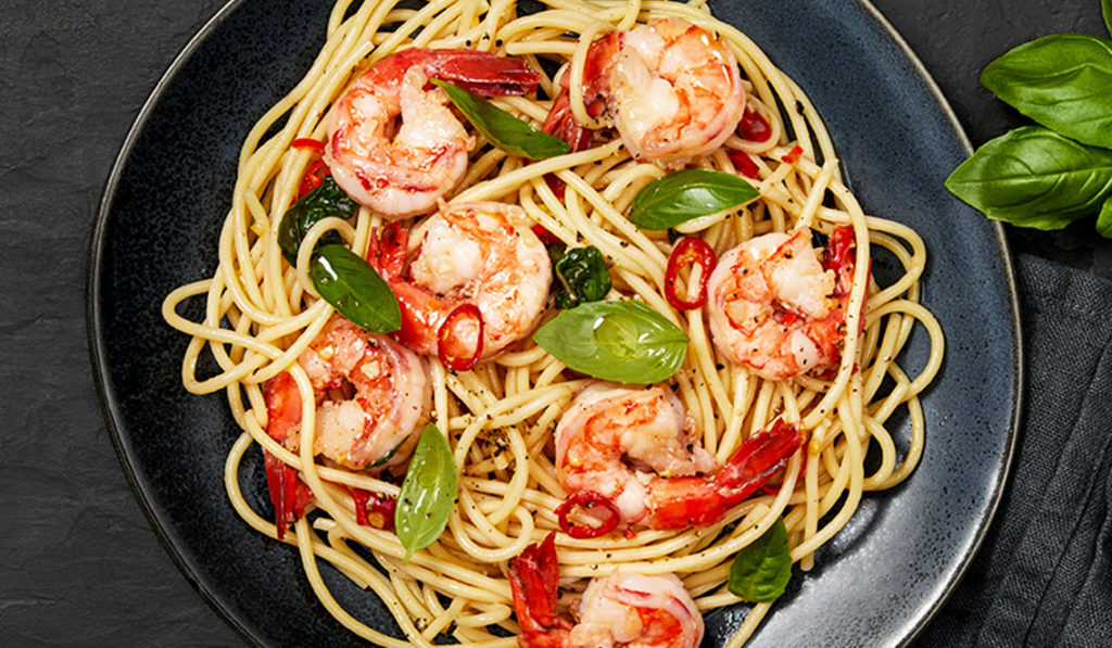 4 recipes that are faster than takeaway: chilli prawn spaghetti 