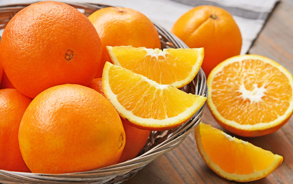 Australian citrus in season: navel oranges