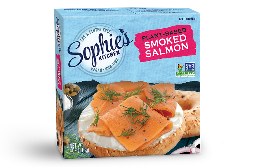 Vegan seafood: Sophie’s Kitchen Plant-Based Smoked Salmon